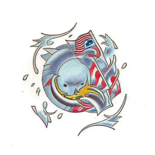 tomoe symbol tattoo design idea