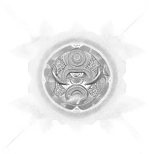 tomoe symbol tattoo design idea