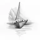 rowboat tattoo design idea