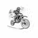Dirt Bike tattoo design idea