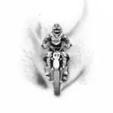 Dirt Bike tattoo design idea
