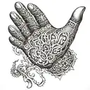 underground hand tattoo tattoo design idea