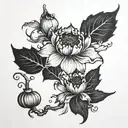something opium dark litlle depressed tattoo design idea