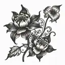 something opium dark litlle depressed tattoo design idea
