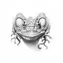 Chameleon tattoo design idea