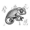 Chameleon tattoo design idea