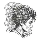 minimal sad boy that still i rise tattoo design idea