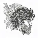 minimal sad boy that still i rise tattoo design idea