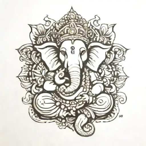 bappa is my strength tattoo design idea