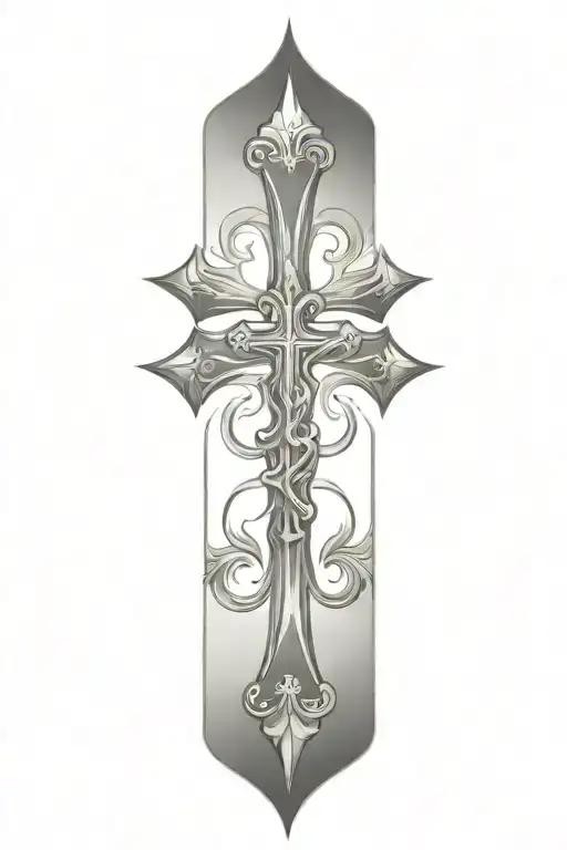 Christian Cross tattoo design idea