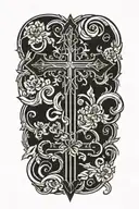 Christian Cross tattoo design idea