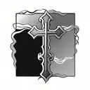 Christian Cross tattoo design idea