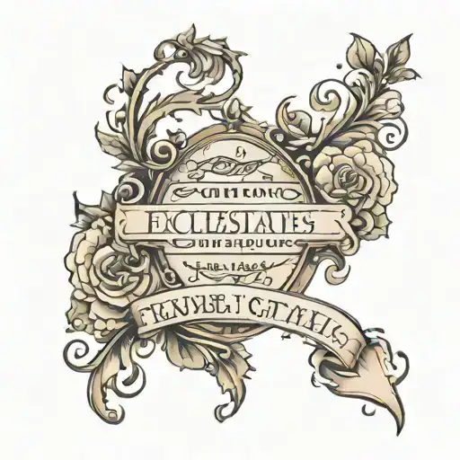 Ecclesiastes 11 4 scripture verses flowing tattoo design idea