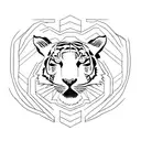 Consider a sleek tiger silhouette with the name "MAYA" subtly integrated into the stripes, creating a minimal and meanin tattoo design idea