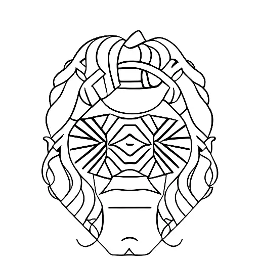 A minimalist portrait of an influential historical figure from Armenian history tattoo design idea