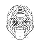 A minimalist portrait of an influential historical figure from Armenian history tattoo design idea
