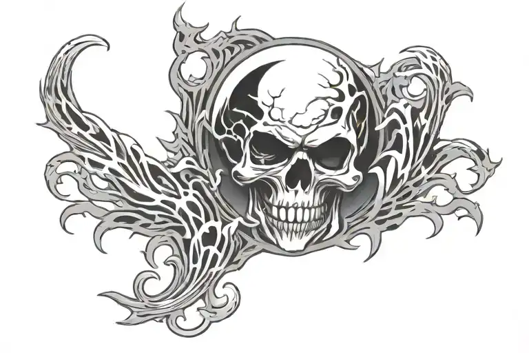 grateful dead stealie lightning bolt tattoo design idea
