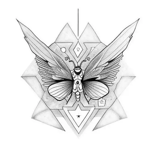 un tatuaje con alas de mariposa cambia el centro de esta por algo mas un esqueleto o muerte estilo emo dark ponk  tattoo design idea