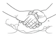handshake symbolizing respect and friendship tattoo design idea