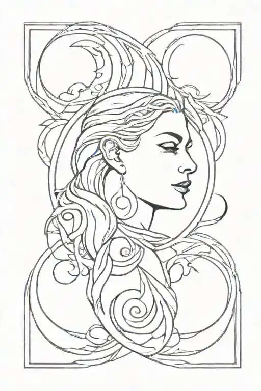 hecate triple goddess tattoo tattoo design idea