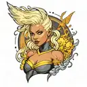 storm xmen tattoo design idea