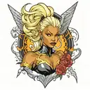 storm xmen tattoo design idea