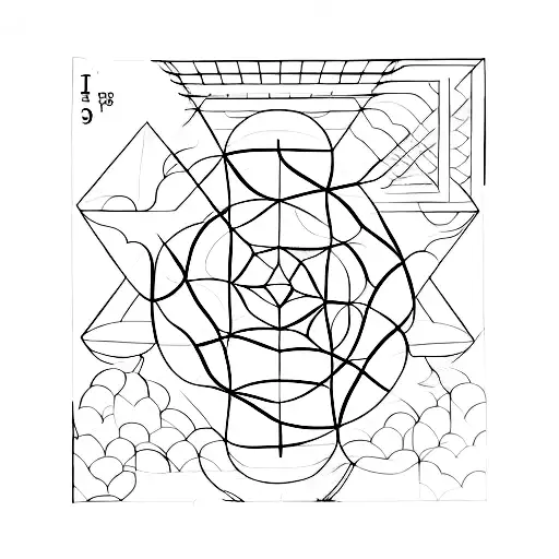 I'll be there on the hard times, the good times, the mundane. geometric with Fibonacci tattoo design idea