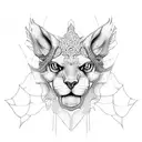 leather and lace tattoo design idea