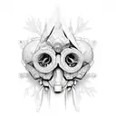 amygdala cerebral tattoo design idea