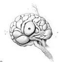 amygdala cerebral tattoo design idea