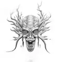 AGUST D AMYGDALA tattoo design idea