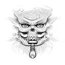 AGUST D AMYGDALA tattoo design idea
