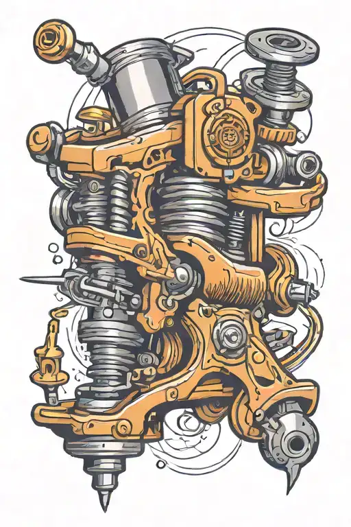 tattoo machine needle transforming tattoo design idea