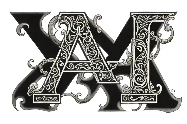 III I MMXXIII roman letters tattoo design idea