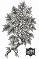 curry tree tattoo design idea