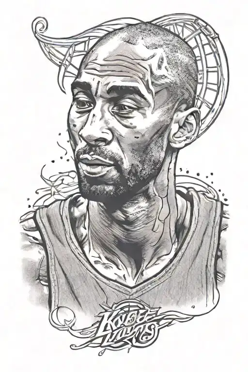 Kobe Bryant Gianna tattoo design idea