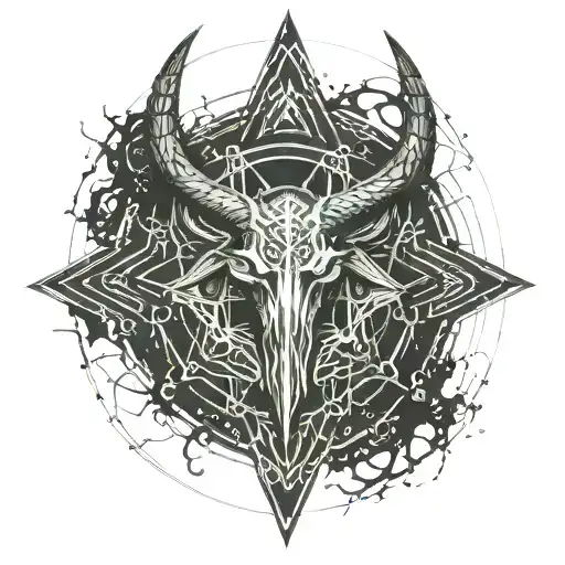 baphomet tattoo design idea