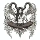 baphomet   tattoo design idea