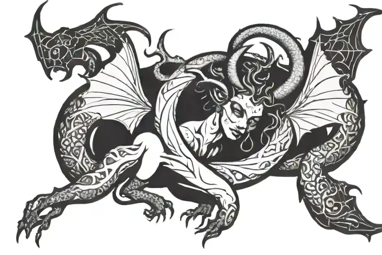 Succubus Womb tattoo design idea