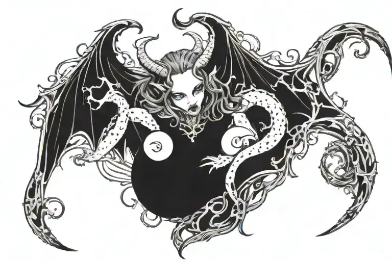 Succubus Womb Tattoo tattoo design idea