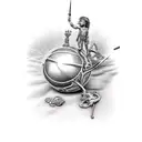 david and goliath  tattoo design idea