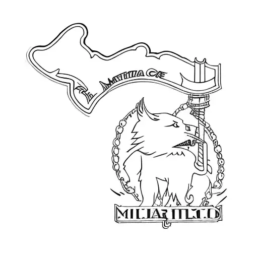 the state of michigan tattoo design idea