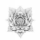 pink azaleas tattoo design idea