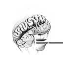 fisher man pulling up brain scan tattoo design idea