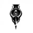 the elder scrolls logo tattoo design idea
