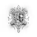 Harry Potter, Platform 9 3/4, Hogwarts, Quidditch tattoo design idea