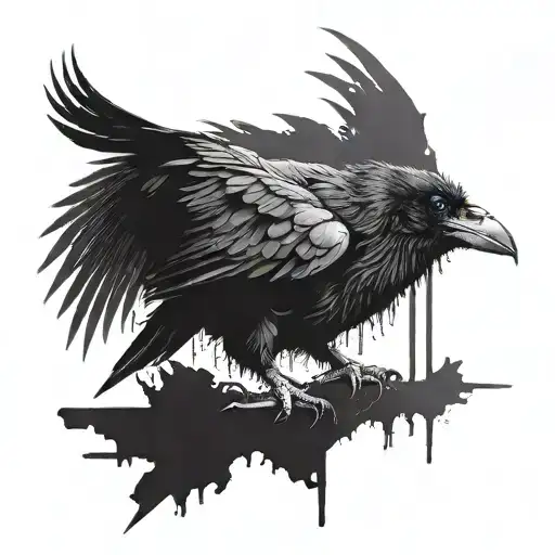the crow movie tattoo design idea