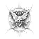 St Micheal Wing tattoo design idea