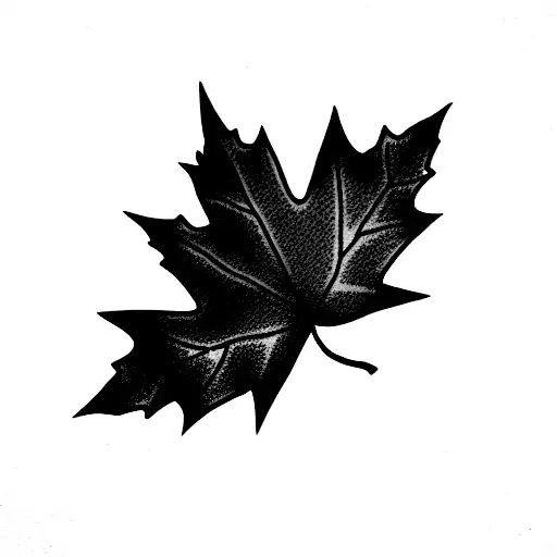 Maple Leaf tattoo design idea