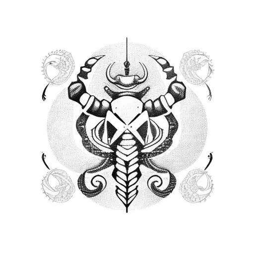 Scorpio, Capricorn, Leo, Aquarius, cancer tattoo design idea